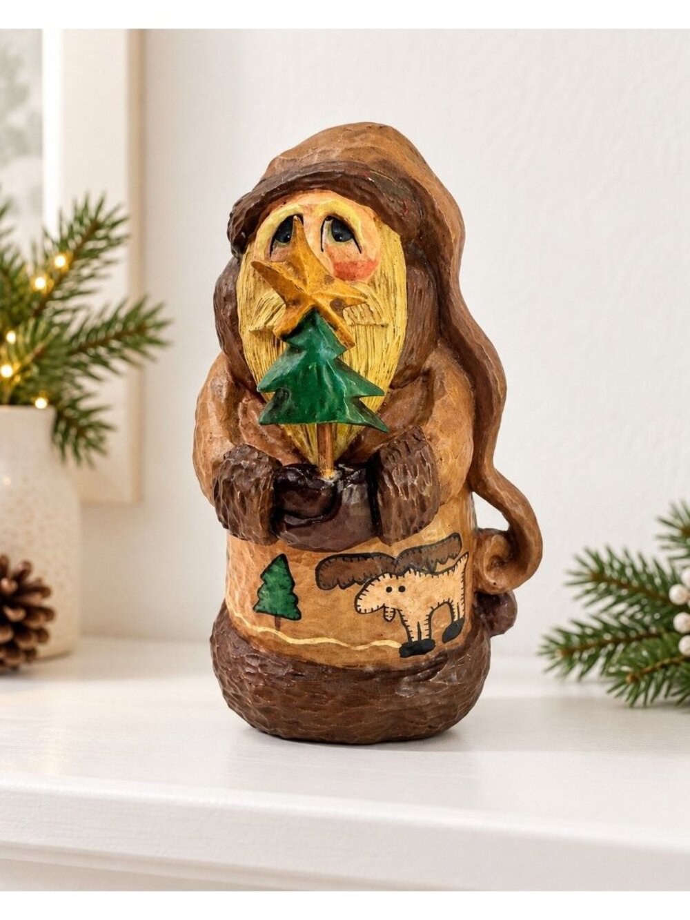 House of Hatten Rodney Leeseberg Woodland Santa From Out of the North 1998